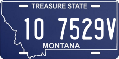 MT license plate 107529V