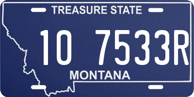 MT license plate 107533R