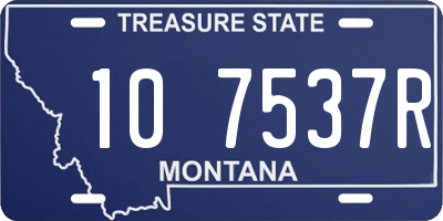MT license plate 107537R