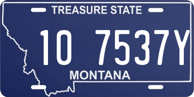 MT license plate 107537Y