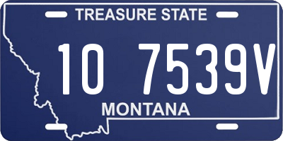 MT license plate 107539V