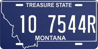 MT license plate 107544R