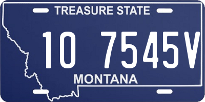 MT license plate 107545V