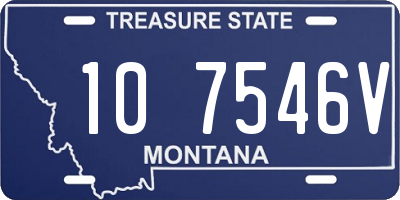 MT license plate 107546V