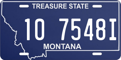 MT license plate 107548I