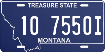 MT license plate 107550I