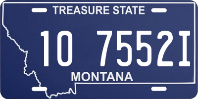 MT license plate 107552I