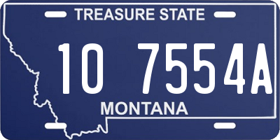 MT license plate 107554A