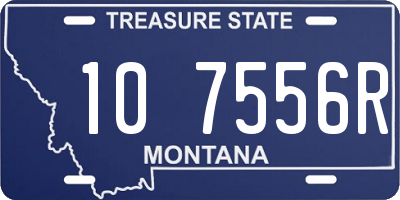 MT license plate 107556R