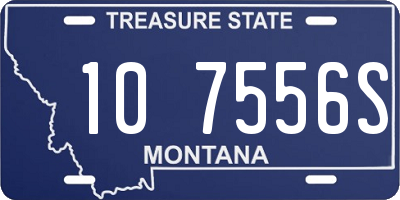 MT license plate 107556S