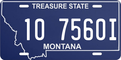 MT license plate 107560I