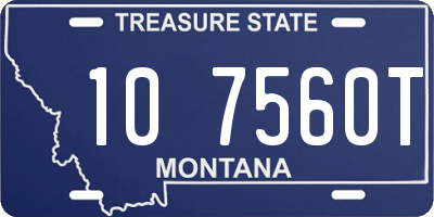 MT license plate 107560T