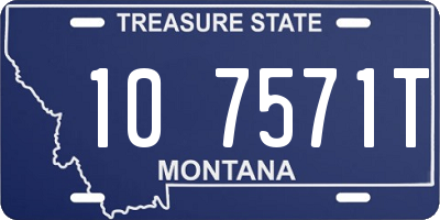 MT license plate 107571T