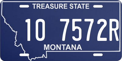 MT license plate 107572R