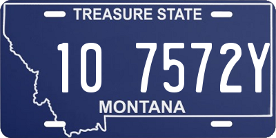 MT license plate 107572Y