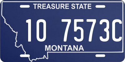 MT license plate 107573C