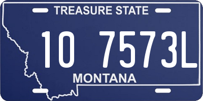 MT license plate 107573L