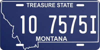 MT license plate 107575I