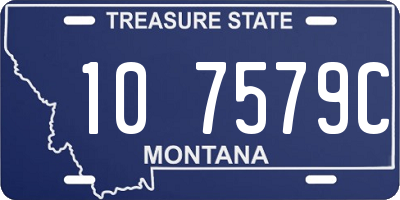 MT license plate 107579C