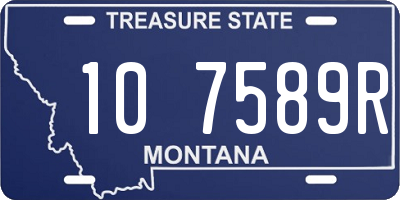 MT license plate 107589R