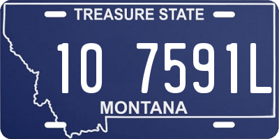 MT license plate 107591L