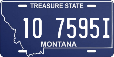 MT license plate 107595I