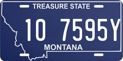 MT license plate 107595Y