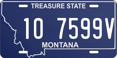 MT license plate 107599V