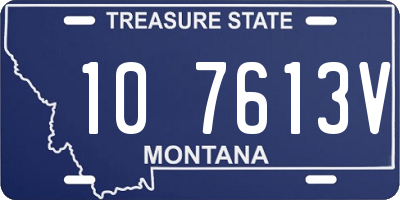 MT license plate 107613V