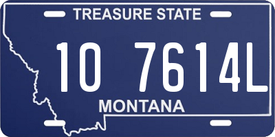 MT license plate 107614L