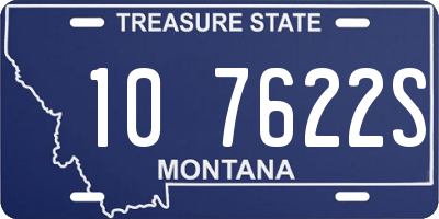 MT license plate 107622S