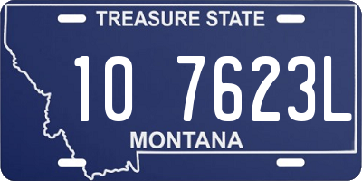 MT license plate 107623L