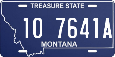 MT license plate 107641A