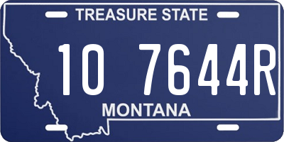 MT license plate 107644R