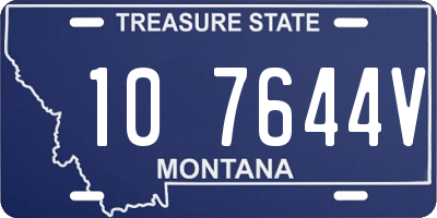 MT license plate 107644V