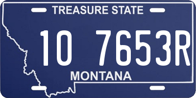 MT license plate 107653R