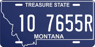 MT license plate 107655R