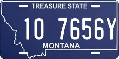 MT license plate 107656Y