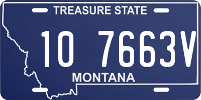 MT license plate 107663V