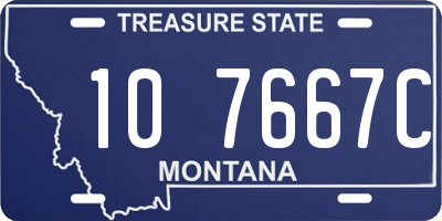 MT license plate 107667C