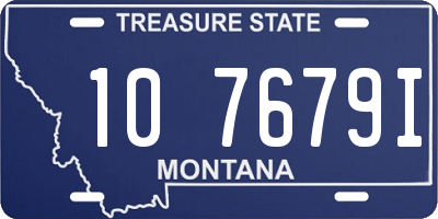 MT license plate 107679I