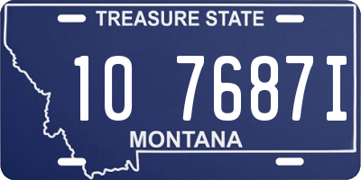 MT license plate 107687I