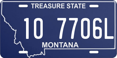 MT license plate 107706L