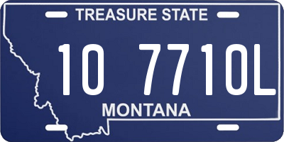 MT license plate 107710L