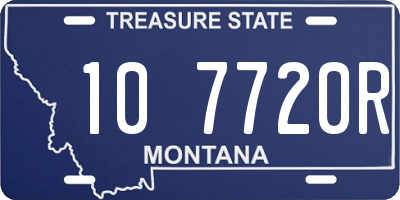 MT license plate 107720R