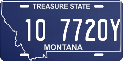 MT license plate 107720Y