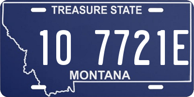 MT license plate 107721E