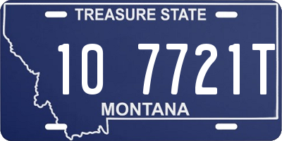 MT license plate 107721T