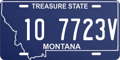 MT license plate 107723V