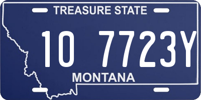 MT license plate 107723Y